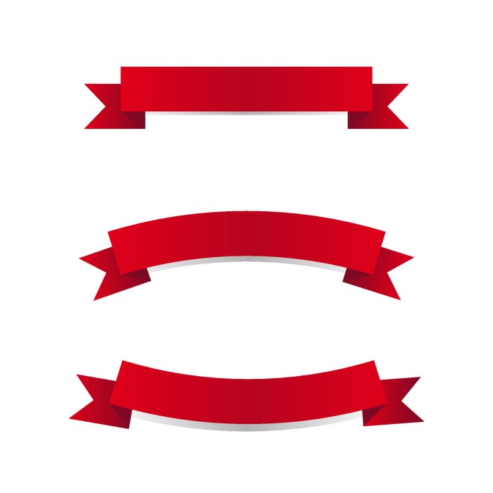 Premium Vector | Ribbon set in colorful design